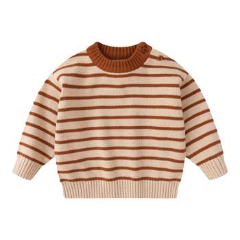 Sweater dudu home men and women striped winter sweater