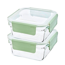 (Self-operated) Glasslock Korean tempered glass crisper lunch box oven microwave oven storage sealed box