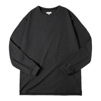 Madden workwear American casual heavyweight brushed T-shirt imitation ເຍຍລະມັນ velvet warm inner sleeved sweatshirt bottoming shirt men's spring