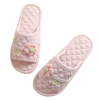 Home fabric slippers for women indoor silent anti-slip couple Home fabric slippers for women indoor silent anti-slip couple