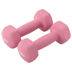 Dumbbells for Men's Fitness, Home Use, 5kg Pair, Plastic-Coated Pure Iron, Solid Cast Iron, Youth, 10kg Dormitory Equipment