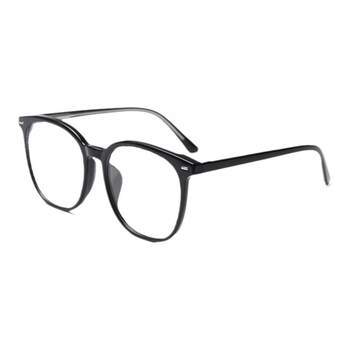 Anti-blue light black frame glasses for myopia to make big face slimming