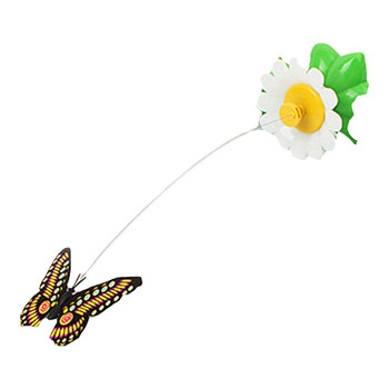 cat toy ໄຟຟ້າ cat funny stick rotating flying butterfly bird pet cat toy young kitten self-pleasure toy