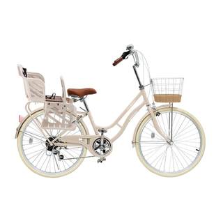 纽斯加亲子自行车带小孩母子车带娃儿童座椅遛娃可载娃宝宝一拖二