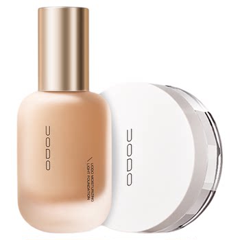 Uodo liquid foundation + ຜະສົມຜົງວ່າງ ບໍ່ເອົາເຄື່ອງແຕ່ງໜ້າ, ຜິວປະສົມນໍ້າມັນ ແຫ້ງ, ຕິດທົນດົນ ແລະ ລຽບນຽນ