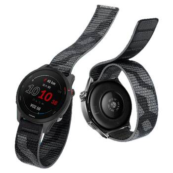 Garmin forerunner255 magnetic high-definition nylon braided flynn 8 watch strap garmin enduro3/4/venu sq2plus smart 965/breathable chain replacement accessories