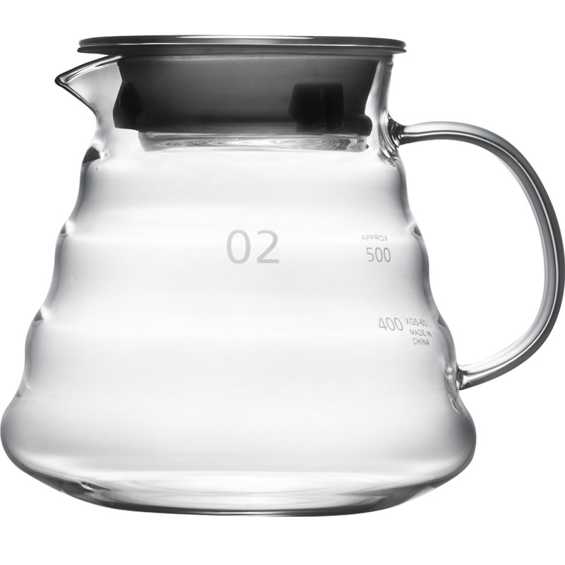 Thickened heat-resistant cute hand-made coffee pot with scale