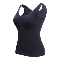 Beauté Retour Harness Vest Femme fixe tasse avec poitrine rembourrée soutien-gorge une pièce Breasted Breasted Underwear Thin out of the bottom