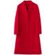Chinese style stand-up woolen coat double-sided cashmere coat