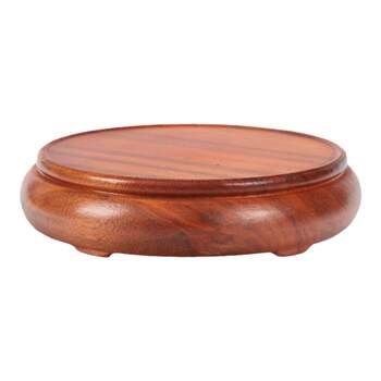 Rosewood solid carved round base