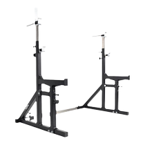 PD简易深蹲架可调节卧推架杠铃架力量举重床家用健身器材带保护臂