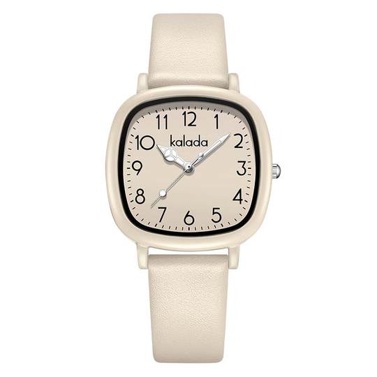 2025新款手表女款初中高中学生ins高颜值显白儿童考试方形石英表