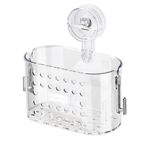 Youqin bathroom suction cup storage rack wall-mounted toothbrush toothpaste comb rack toilet washbasin face towel storage box