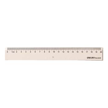 Deli transparent ruler with wavy line