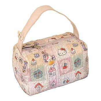 2025 new cartoon cat convenience makeup wash bag out travel storage bag large capacity three-dimensional handbag