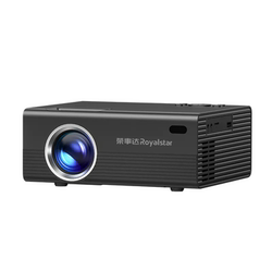 Royalstar 2024 new projector home ultra-high definition 4k bedroom living room white wall direct projection home theater office conference mobile phone screen projector students dormitory TV screen projector