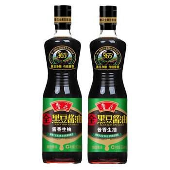 Luhuaquan black bean paste soy sauce 500ml*2 bottles