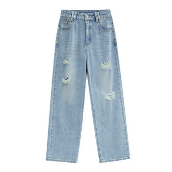 Small men, huge and beautiful ripped jeans are super popular in summer
