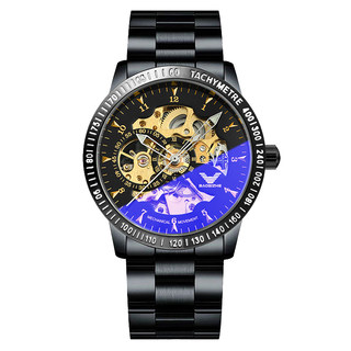 Armani famous brand watch men's mechanical watch student trend hollow automatic top ten waterproof men's genuine brand