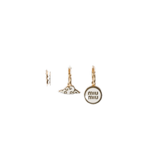 (Interest-free in 3 installments) Miu Miu women’s metal earring set