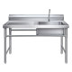 Milk tea shop kitchen workbench free shipping