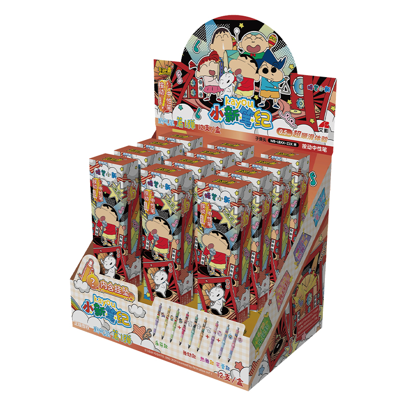 Card Game Stationery Crayon Shin-chan Gel Pen Naughty Edition