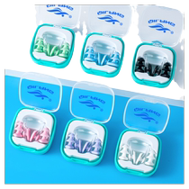 Swimming earplugs are waterproof and soundproof professional swimming earplugs for adults and children anti-choking nose clip for bathing diving ear protector