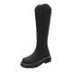 Thick-soled knight boots for fat mm, plus size women's boots that are no bigger than the knee