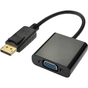 Daerwen DP to VGA cable adapter interface converter computer monitor cable notebook graphics card adapter cable displayport multimedia host mother projector