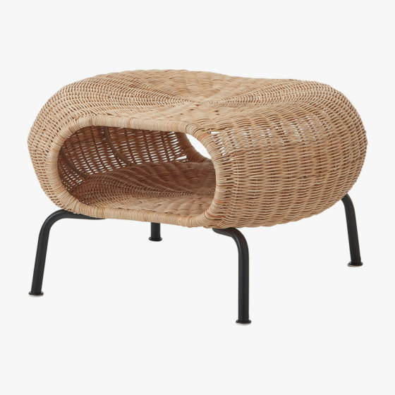 IKEA IKEA GAMLEHULT Gumhut storage foot stool Modern minimalist rattan handmade woven storage