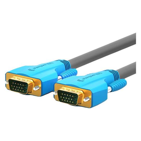 胜为 工程级VGA线高清双磁环（3+9）阻燃信号连接线1.8米 电脑主机连接投影仪电视显示器 VC-8018