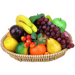 Simulated fruits and vegetables set plastic foam fake apple model banana props bread teaching toys decorative ornaments