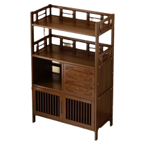 Signmaker Xiaobogu rack tea room storage rack simple Chinese tea rack tea table tea table side cabinet storage rack display rack