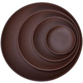 Ceramic succulent water tray dry soak base flower pot