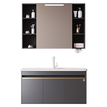 Gujia Home New Beauty Ceramic Integrated Basin Bathroom Cabinet Combination Bathroom Hand Wash Basin Washing Table