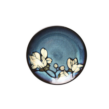 Creative round ceramic tray dish dessert tray breakfast tray
