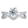 Tiff Star Diamond 18K Gold Cultured Diamond Ring One Carat