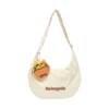 Sanfu shoulder bag summer urban sports Korean casual style crescent bag large capacity cloth soft women's bag 524580