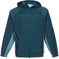 (Self-operated) Kenzo Mens Polyester Fiber Hooded Jacket Windbreaker 5BL148 1NF Teal