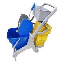Water press truck mop bucket push-down strong squeeze water washing mop bucket mop cleaning mop bucket thickened and increased capacity