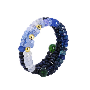 Ruohua jewelry 18k gold sapphire ring gift