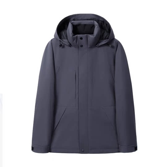 【抑菌白鹅绒】2025秋冬新款男士格雷系运动户外休闲羽绒服外套