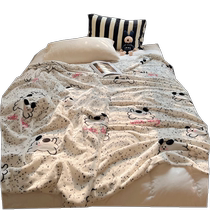 MUJI milk plush blanket air-conditioning thin blanket bed for office nap sofa cover blanket shawl small blanket