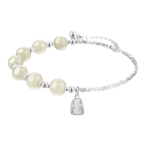 Mengjinyuan S925 silver bracelet for women Wada jade happy broken silver bracelet bracelet bracelet birthday gift for girlfriend