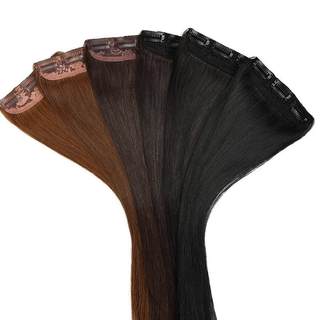 Invisible and seamless side pads on the top of the head to increase fluffy real hair