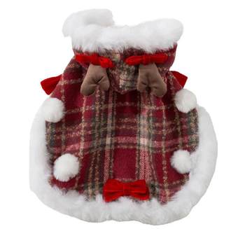 Cat plaid christmas traction cape