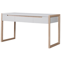 Quanyou Home Bedroom Home Computer Desk Office Solid Wood Frame Rectangular Workbench Writing Desk
