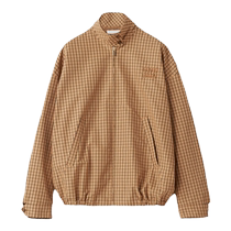 (七夕礼物)Miu Miu 缪缪女士格纹帆布短夹克外套