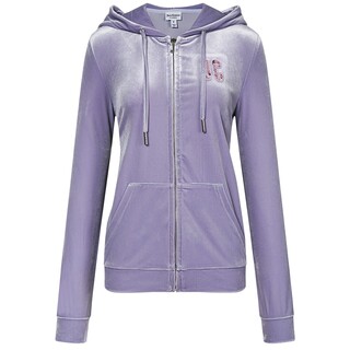 Juicycouture orange velvet hooded jacket