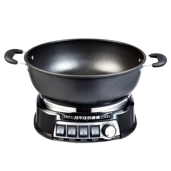 Multifunctional household cast iron electric stir-frying pan